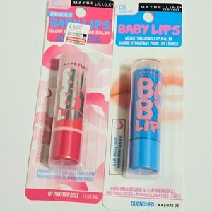 Maybelline Baby Lips Moisturizing Lip Balm in Pink & Blue